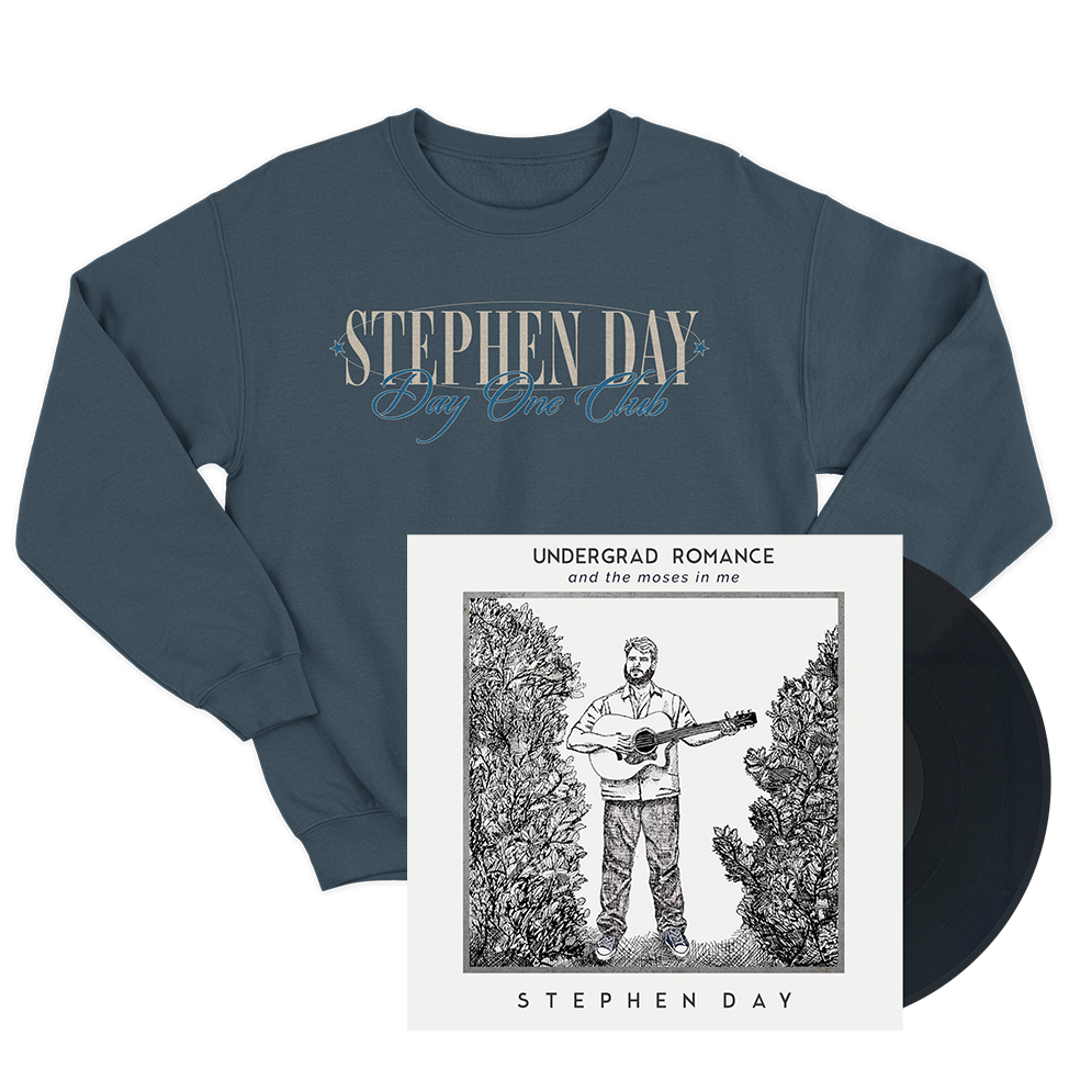 Day One Crewneck with Undergrad Romance and the Moses In Me Vinyl Bundle
